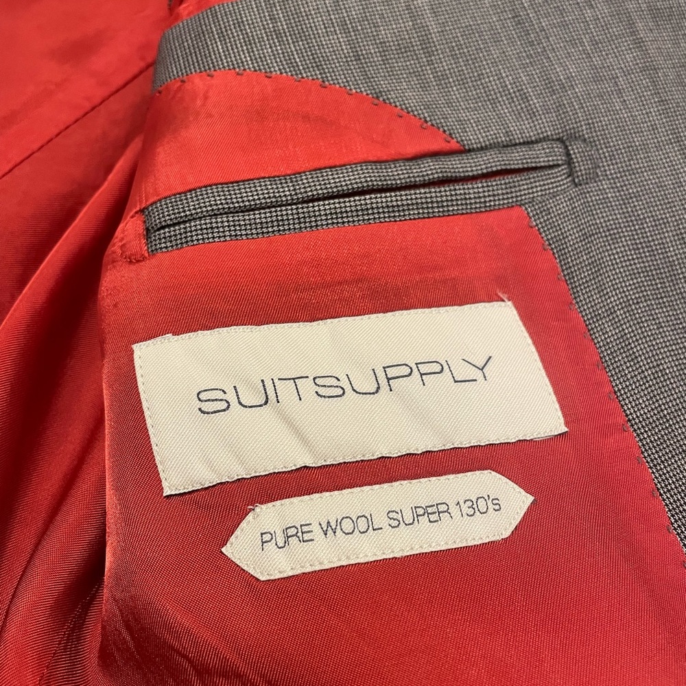 Suitsupply Sienna Ticket Pocket Lambswool Blazer Super 130's Mens Size 34R